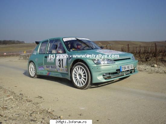205-uri de dincolo - Un face lift rallye - 205 modificat
