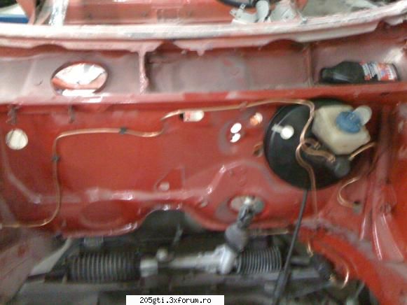 205 GTI (in lucru) - Si noile conducte de frana - 205