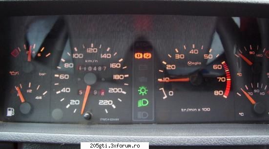 Borduri,ceasuri,butonase si volane... - Ceasuri de bord clasice la 205 GTI - 205 modele si dotari